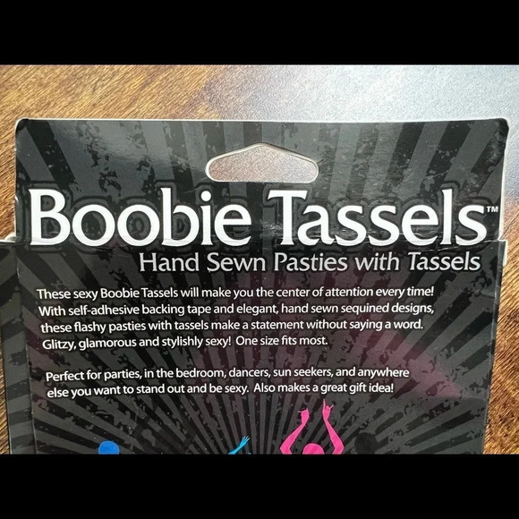 SET: Mapale | pleather lingerie dress + nipple tassels. Size: L. - Picture 8 of 9